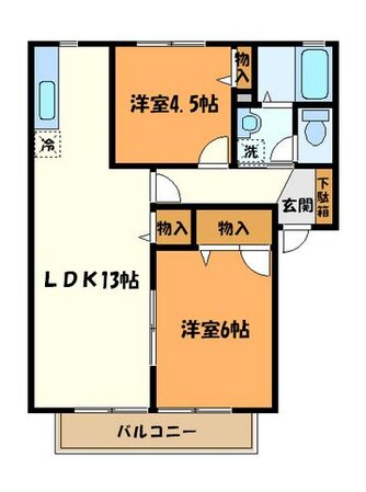 ピアッツァ梅の原の物件間取画像